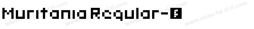 Muritania Regular字体转换